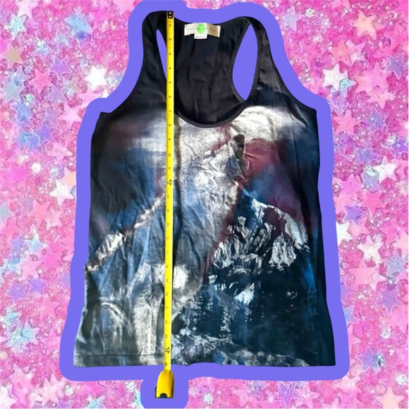 Stella McCartney Wolf Tank Top Sz 2 80s Chloe tee 90s Y2K 2000s vegan designer - Picture 7 of 15